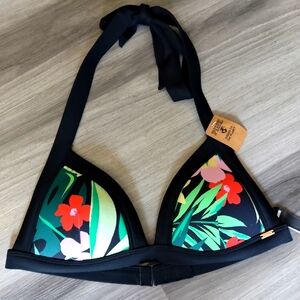 PINK Tropics Floral Bikini Top